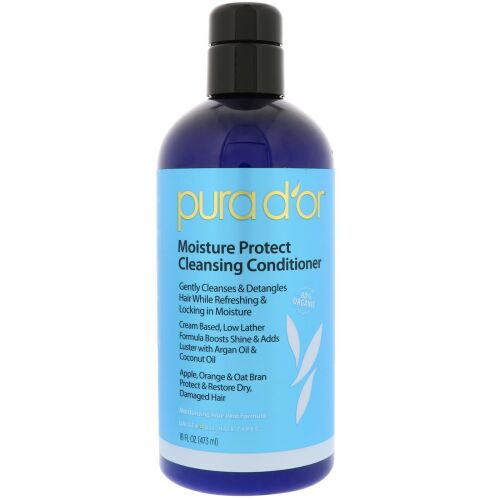 Pura D'or, モイスチャープロテクトクレンジングコンディショナー、16液量オンス (473 ml) (Discontinued Item)