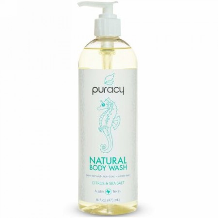 Puracy, ナチュラルボディウォッシュ、 シトラス &海塩、 16 液量オンス (473 ml) (Discontinued Item)