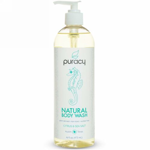 Puracy, ナチュラルボディウォッシュ、 シトラス &海塩、 16 液量オンス (473 ml) (Discontinued Item)