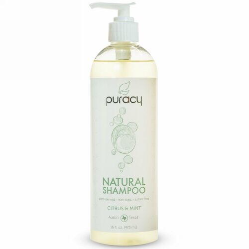 Puracy, ナチュラルシャンプー、シトラス＆ミント、16 fl oz (473 ml) (Discontinued Item)