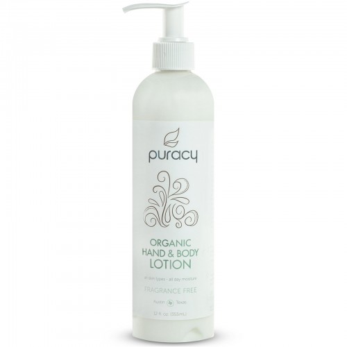 Puracy, Organic Hand & Body Lotion, Fragrance Free, 12 fl oz (355 ml) (Discontinued Item)