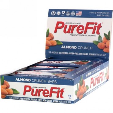 PureFit Bars, プレミアム栄養バー、アーモンドクランチ、15本、2オンス（57 g） (Discontinued Item)