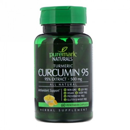 PureMark Naturals, Curcumin 95, 500 mg, 60 Vegetarian Capsules