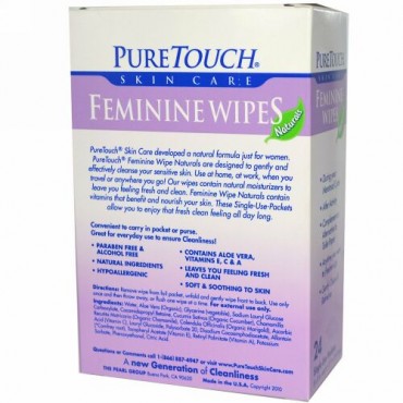 PureTouch Skin Care, フェミニンワイプ、24シングルユーズパケット (Discontinued Item)