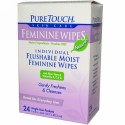 PureTouch Skin Care, フェミニンワイプ、24シングルユーズパケット (Discontinued Item)