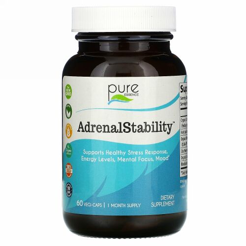 Pure Essence, AdrenalStability（アドレナルスタビリティ）、植物性カプセル60粒
