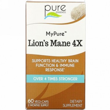 Pure Essence, MyPure（マイピュア）、ヤマブシタケ4X、ベジカプセル60粒