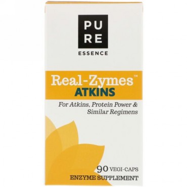 Pure Essence, リアル-ザイムズ、アトキンス、ベジカプセル90個 (Discontinued Item)