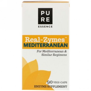 Pure Essence, リアルザイム、地中海、植物性カプセル90錠 (Discontinued Item)