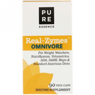 Pure Essence, リアルザイムス、オムニボア、ベジキャップ90個 (Discontinued Item)