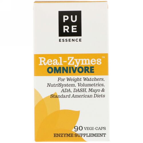 Pure Essence, リアルザイムス、オムニボア、ベジキャップ90個 (Discontinued Item)