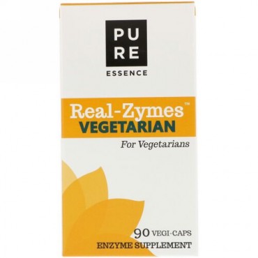 Pure Essence, リアルザイム、ベジタリアン、植物性カプセル90錠 (Discontinued Item)