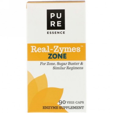 Pure Essence, リアル-ザイムズ、ゾーン、ベジカプセル90個 (Discontinued Item)