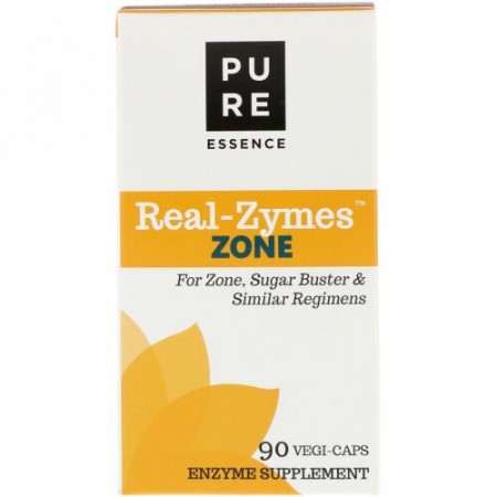 Pure Essence, リアル-ザイムズ、ゾーン、ベジカプセル90個 (Discontinued Item)