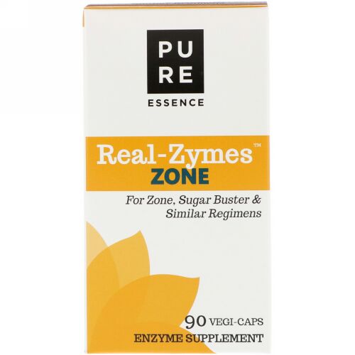 Pure Essence, リアル-ザイムズ、ゾーン、ベジカプセル90個 (Discontinued Item)