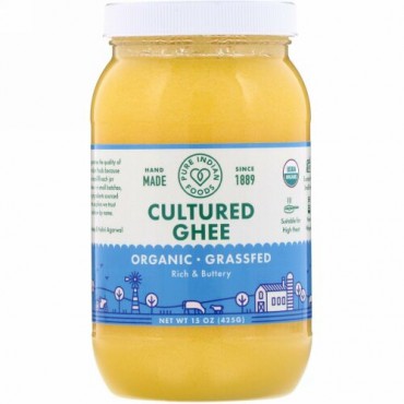 Pure Indian Foods, 発酵ギー, 牧草飼育&オーガニック, 425 g