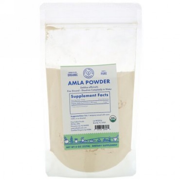 Pure Indian Foods, オーガニックアムラパウダー、227g（8oz）