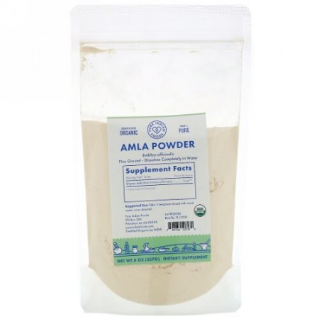 Pure Indian Foods, オーガニックアムラパウダー、227g（8oz）