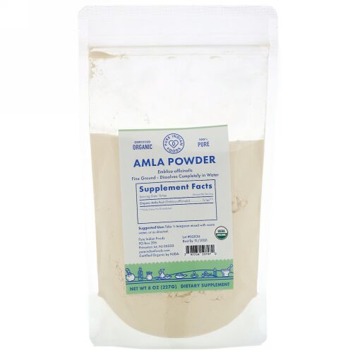 Pure Indian Foods, オーガニックアムラパウダー、227g（8oz）