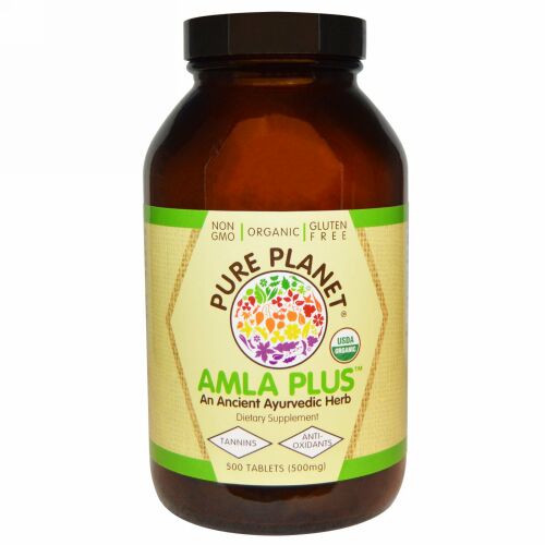 Pure Planet, アムラプラス（Amla Plus）, 500 mg, 500錠（500 mg）