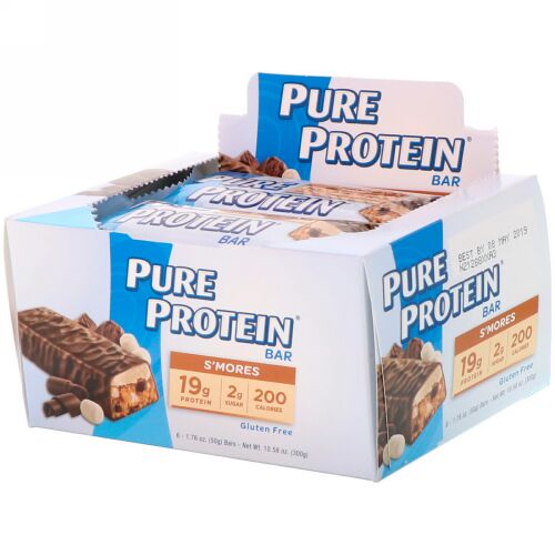 Pure Protein, バー、スモア、6バー、各1.76 oz (50 g) (Discontinued Item)
