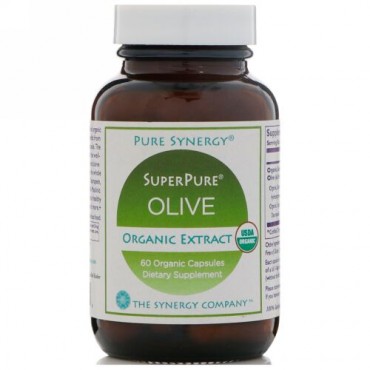 Pure Synergy, スーパーピュア・オリーブエキス、オーガニックカプセル60錠 (Discontinued Item)