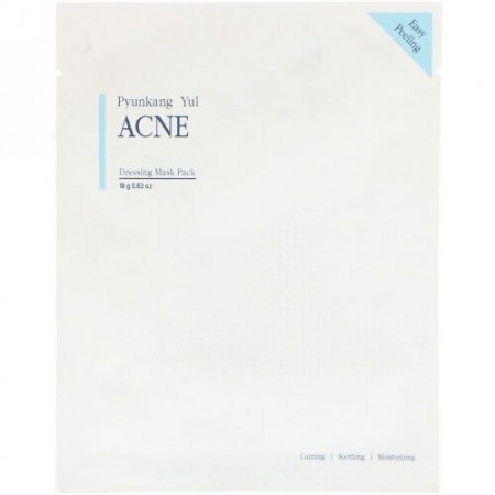 Pyunkang Yul, アクネ、ドレッシングマスクパック、1枚、0.63 oz (18 g) (Discontinued Item)