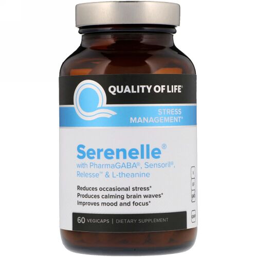Quality of Life Labs, Serenelle®, ストレスマネージメント, 60 ベジカプセル