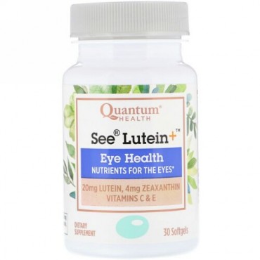 Quantum Health, シールテイン+、目の健康、ソフトジェル30個 (Discontinued Item)