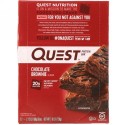 Quest Nutrition, Quest Proteinプロテインバー、チョコレートブラウニー、12本、各2.12オンス（60 g）