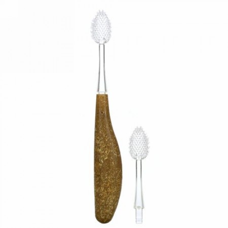 RADIUS, Source Floss Toothbrush, Super Soft, 1 Replaceable Head Toothbrush