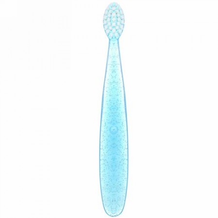 RADIUS, Totz Toothbrush, 18 + Months, Extra Soft, Light Blue Sparkle, 1 Toothbrush