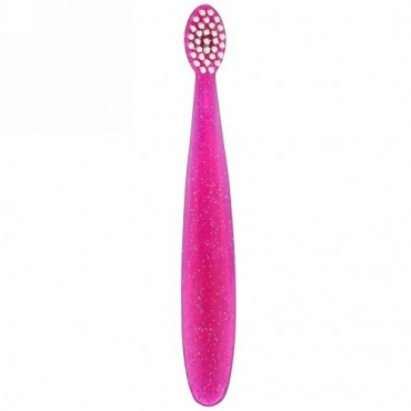 RADIUS, Totz Toothbrush, 18 + Months, Extra Soft, Pink Sparkle, 1 Toothbrush