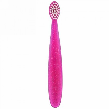 RADIUS, Totz Toothbrush, 18 + Months, Extra Soft, Pink Sparkle, 1 Toothbrush