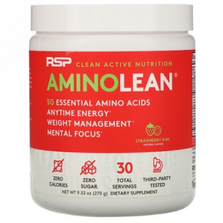 RSP Nutrition, アミノリーン、ストロベリーキウイ、270 g（9.52 oz）
