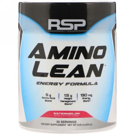RSP Nutrition, AminoLean, Energy Formula, Watermelon, 8.25 oz (234 g) (Discontinued Item)