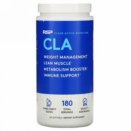 RSP Nutrition, CLA、ソフトジェル180錠
