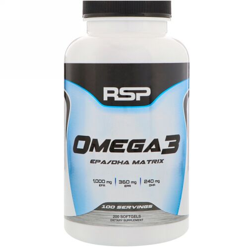 RSP Nutrition, オメガ3、ソフトゲル200個 (Discontinued Item)