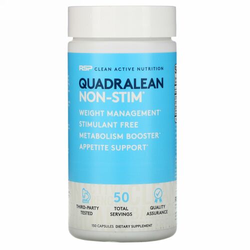 RSP Nutrition, QuadraLean（クアドラリーン）Non-Stim（ノンスティム）、150粒