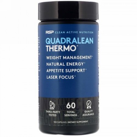 RSP Nutrition, QuadraLean Thermo, 180 Capsules