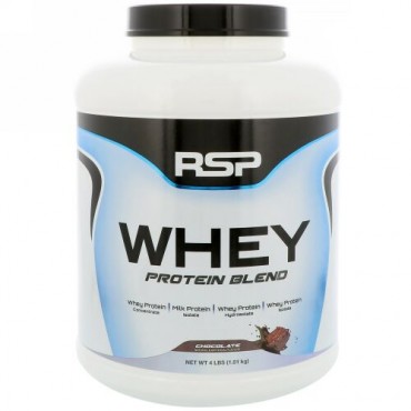 RSP Nutrition, ホエイタンパク質ブレンド、チョコレート、4ポンド (1.81 kg) (Discontinued Item)