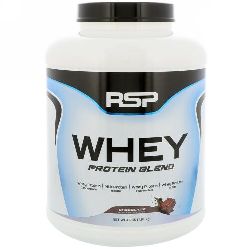 RSP Nutrition, ホエイタンパク質ブレンド、チョコレート、4ポンド (1.81 kg) (Discontinued Item)