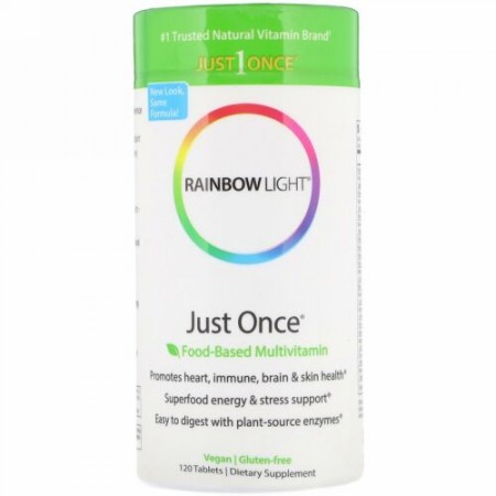 Rainbow Light, 一回だけ, 食品ベースのマルチビタミン, 120錠 (Discontinued Item)