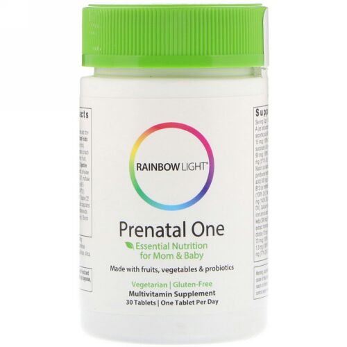 Rainbow Light, たった一度だけ, 出生前のもの, 食品ベースのマルチビタミン, 30錠 (Discontinued Item)