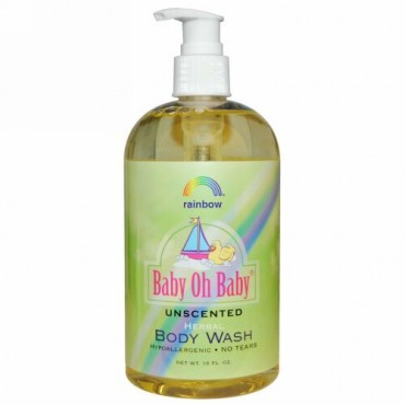 Rainbow Research, ベビー・オー・ベビー®, ハーバルボディウォッシュ, 無臭, 16 液量オンス (Discontinued Item)