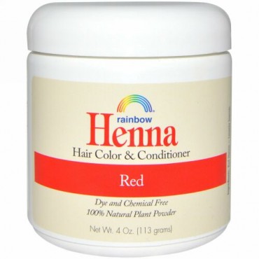 Rainbow Research, ヘナ、ヘアカラー＆コンディショナー、レッド、4 oz (113 g)