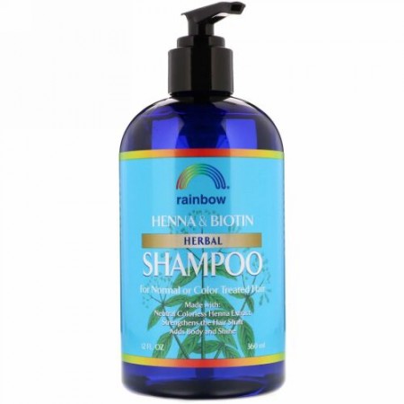 Rainbow Research, ヘナ & ビオチン・ハーバル・シャンプー、 12 液量オンス (360 ml)