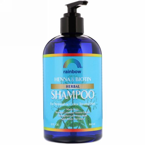 Rainbow Research, ヘナ & ビオチン・ハーバル・シャンプー、 12 液量オンス (360 ml)