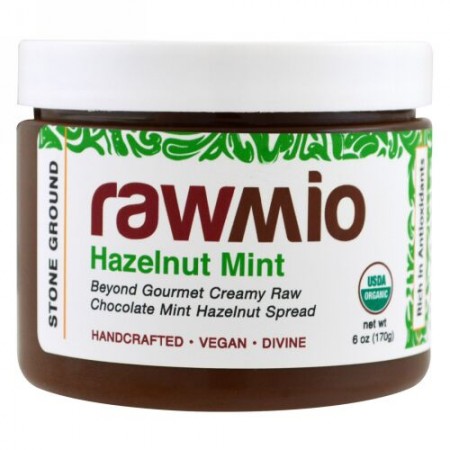 Rawmio, Organic, Hazelnut Mint, 6 oz (170 g) (Discontinued Item)