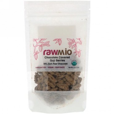 Rawmio, Organic Chocolate Covered Goji Berries,  2 oz (57 g) (Discontinued Item)